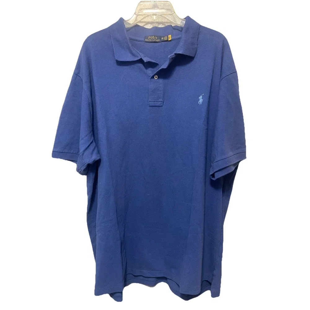 Polo Ralph Lauren Classic Fit Men's Size 2XL Blue Polo Short Sleeve Big & Tall